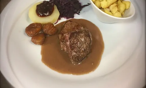 Joue de sanglier cuite à basse température - Menu dégustation